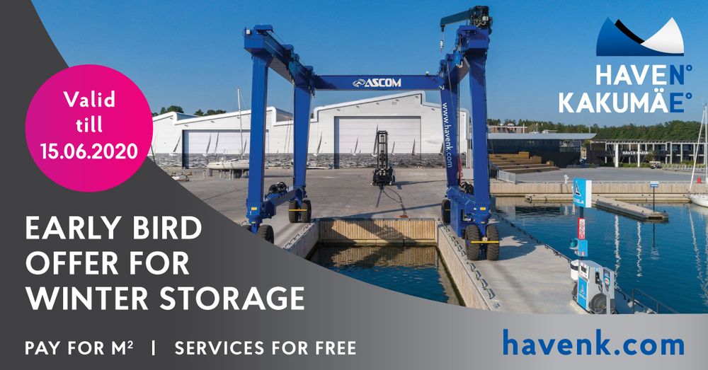 winter storage of yacht